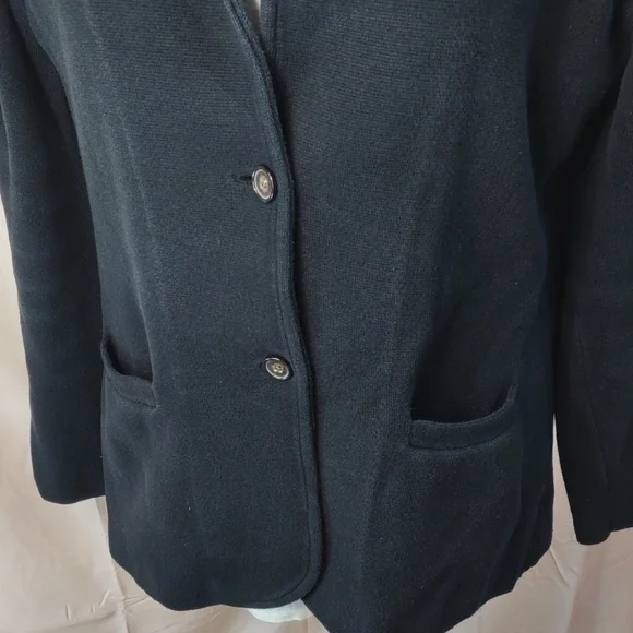 J. Crew Women's Black Sweater Blazer - Picture 3 of 12